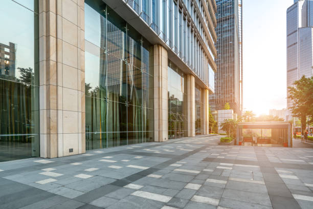 istock Shanghai Financial District Plaza office building 1249698780