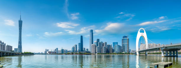 istock Scenery on both sides of the Pearl River in Guangzhou 1249700139