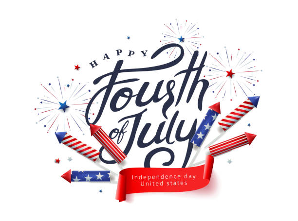 Independence day USA banner template rockets for fireworks background.4th of July celebration poster template.fourth of july vector illustration . Independence day USA banner template rockets for fireworks background.4th of July celebration poster template.fourth of july vector illustration . july illustrations stock illustrations