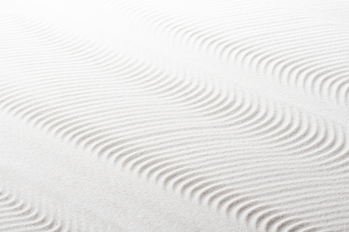 scenery material of a white ripple mark
