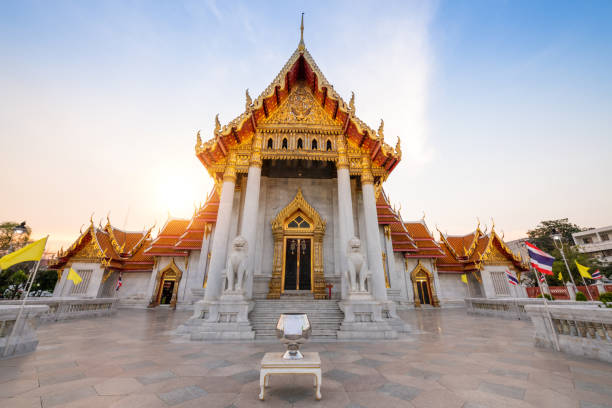istock Wat Benchamabopit Dusitvanaram a famous temple in Bangkok 1249711920