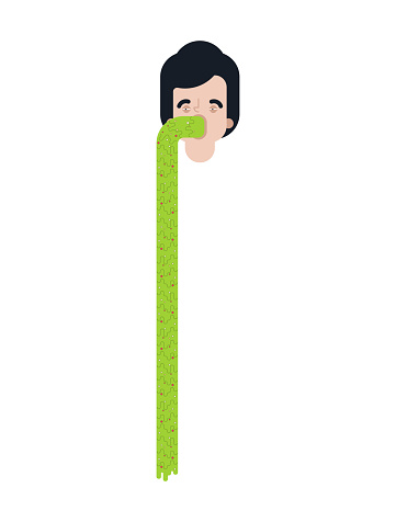 Puke Texture Guy Pukes Man Vomiting Vomit Isolated Spew Spue Vector Texture Stock ...