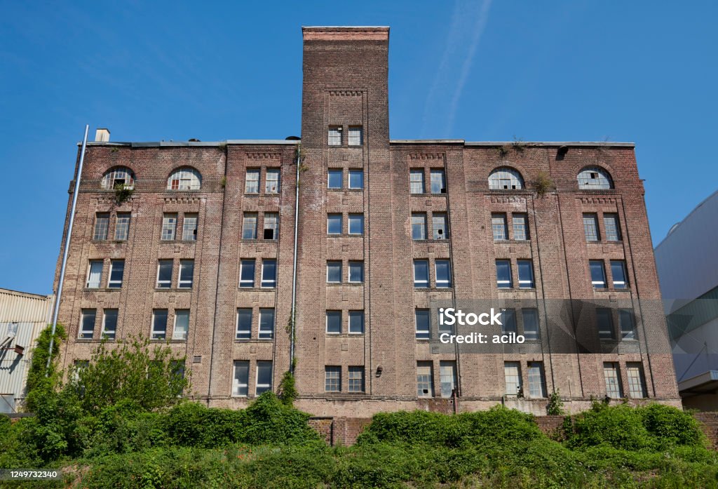 Abandoned industrial building High resolution photograph of an ancient industry building. Abandoned Place Stock Photo