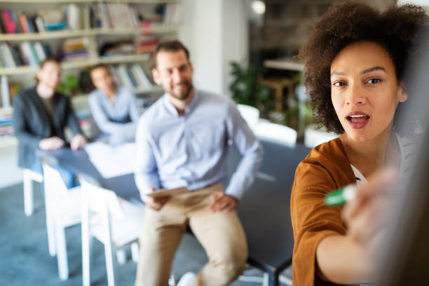 istock Business people good teamwork in office. Teamwork successful meeting workplace concept. 1249734265