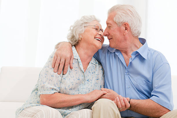 istock Loving senior couple 124973534