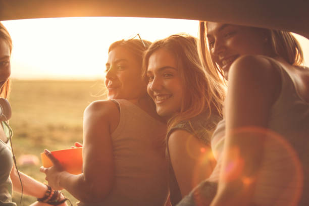 istock Lovely summer trip with your friends 1249742186