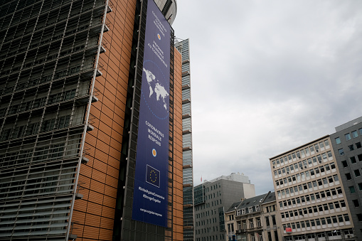 The headquarters of the European Commission in Brussels, Belgium on June 12th, 2020