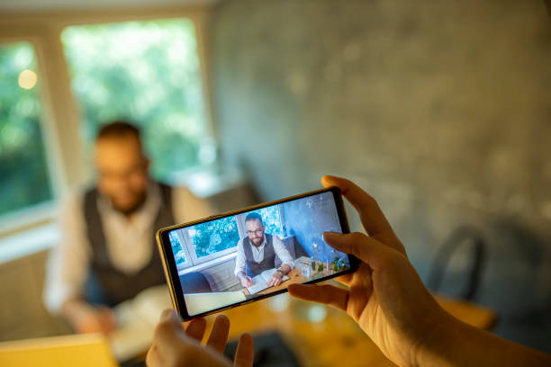 istock Businessman sitting in a cafe 1249750893