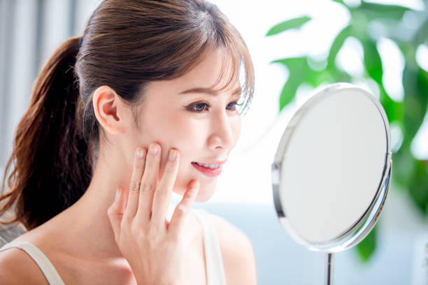 istock young woman has good skin 1249753484