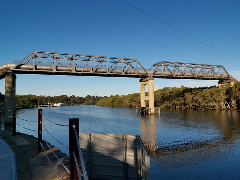 Bridge over Parramatta river at Rydalmere, New South Wales, Australia