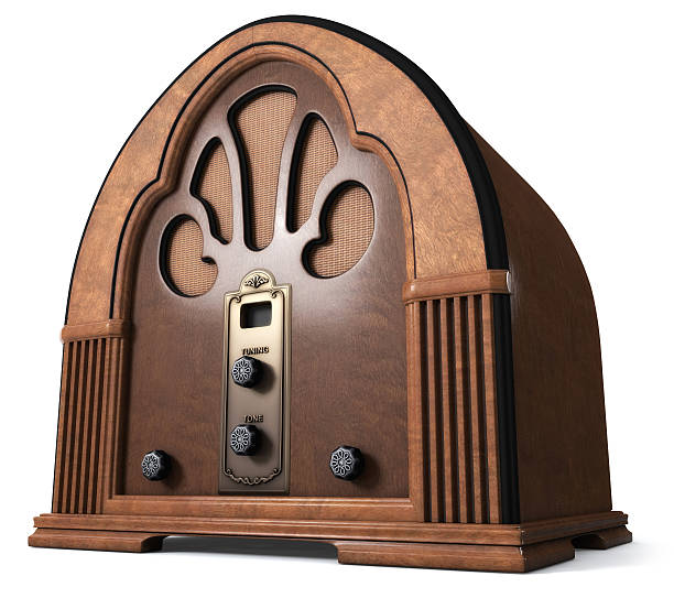 大聖堂ラジオ - 1940s style audio ストックフォトと画像