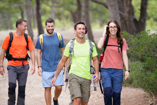 istock Friends hiking together 1249756218