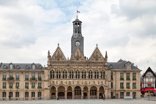 Rouen, historical city in France, the Gros-Horloge in the medieval center