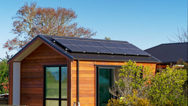 istock Solar panel - Living off the grid in New Zealand. 1249758514