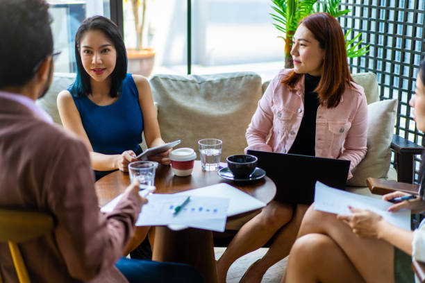 istock Asian Business team working together at coworking space 1249762109