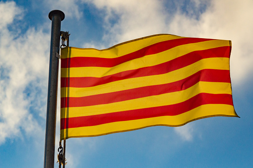 Bandera catalana señal real o bandera photo