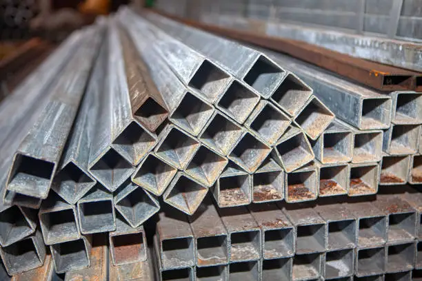 Metallurgical Products , Stack of Square Pipes