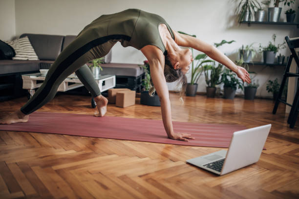 istock One woman standing in Wild Thing pose 1249770256