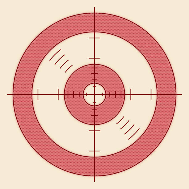 ターゲット射撃ライフルスコープサイト - crosshair gun rifle sight aiming点のイラスト素材／クリップアート素材／マンガ素材／アイコン素材