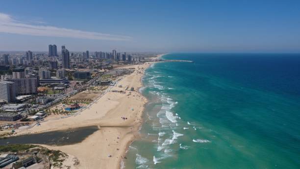 istock Aerial view over Ashdod Harbor Mediterranean Sea, Israel 1249778972