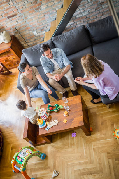 istock Family counseling at home 1249785415
