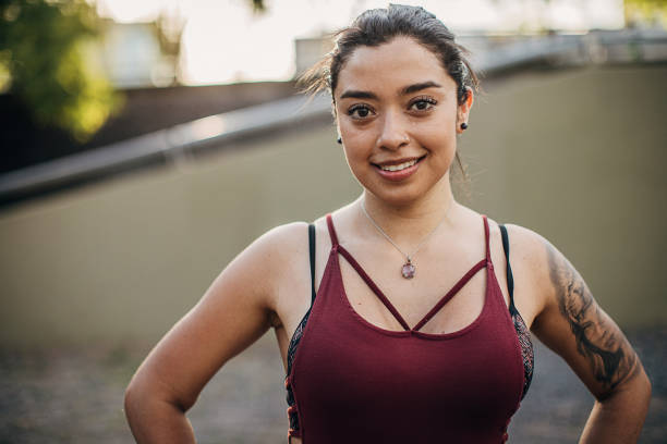 istock Beautiful fit lady in park 1249787270
