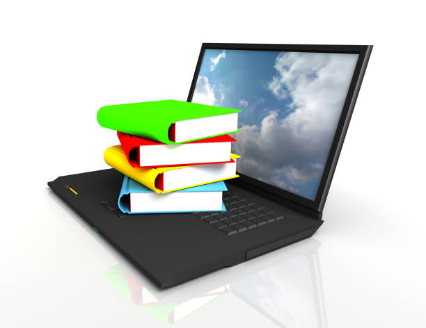 istock 3d laptop and books 1249787614