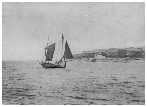 istock Antique photograph of British Navy and Army: Ship 1249789180