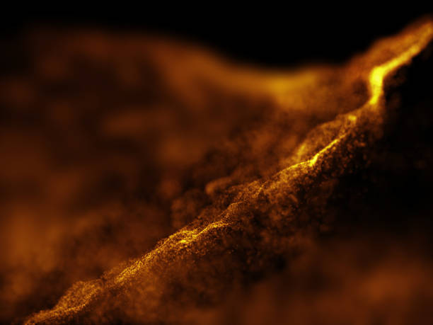 istock 3D techno background with particle design with shallow depth of field 1249790786