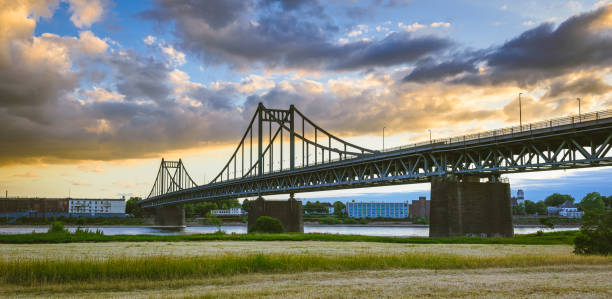 suspension bridge in Duisburg