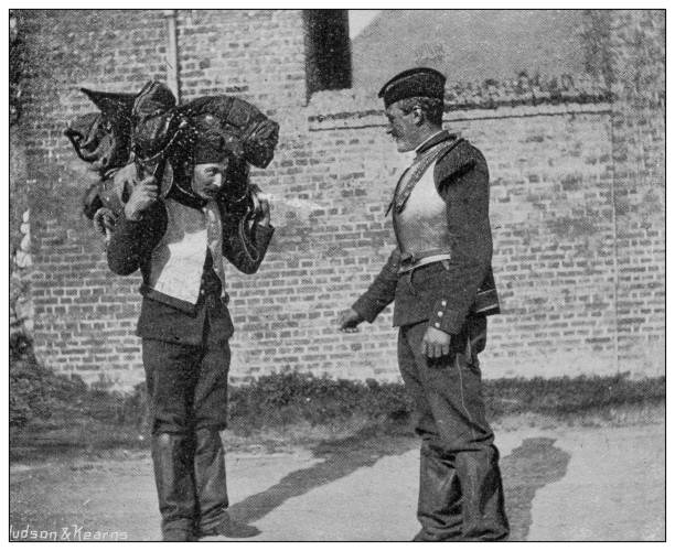istock Antique photograph of British Navy and Army: Cuirassiers 1249792348