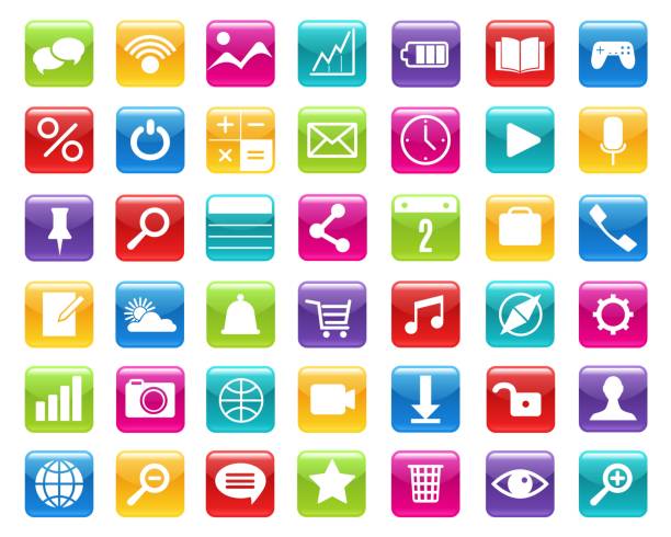 istock Multimedia color icons set. set of multi-colored multimedia icons for applications web design chatrooms on a white bacground isolated elements 1249800629