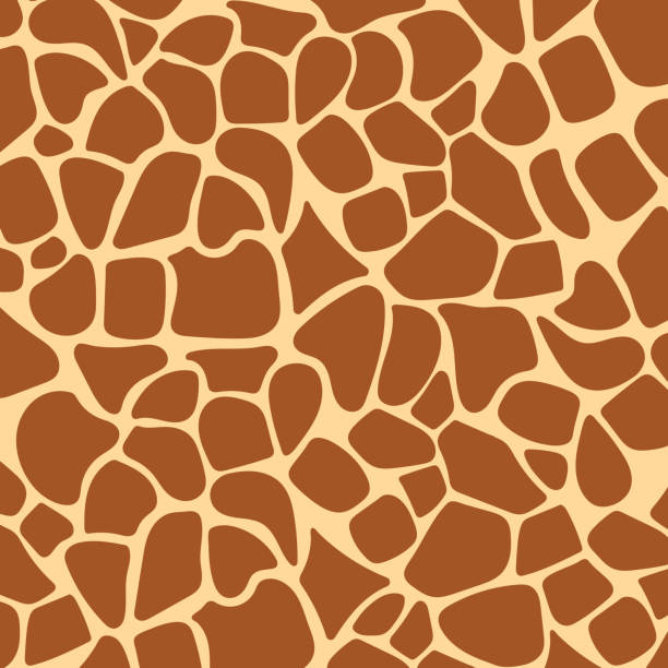 ilustrações de stock, clip art, desenhos animados e ícones de animal pattern giraffe seamless. african wildlife - giraffe pattern africa animal