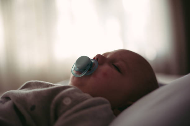 istock Baby boy sleeping in daytime 1249804373