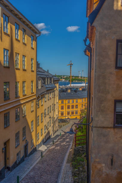 istock Old houses in Stockholm. Sodermalm district. Sweden. 1249806379