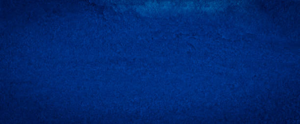 istock Dark classic blue watercolor unique background with torn strokes and uneven blurry paint. Abstract background for design, layouts and patterns. 1249806434
