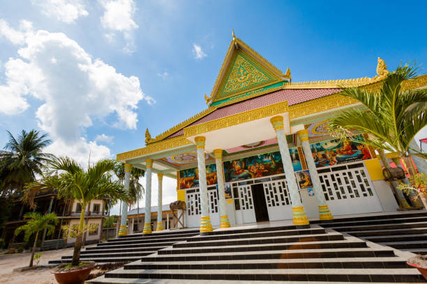 istock Beautiful khmer temple in Mekong Delta 1249807178