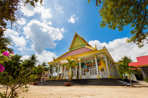 Beautiful khmer temple in Mekong Delta