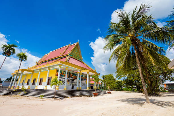 istock Beautiful khmer temple in Mekong Delta 1249807715
