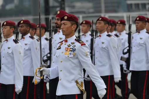 Marching Parade during Singapore's National Day 2018