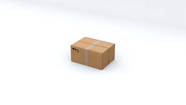 istock Cardboard box for sending various products, computer generated. The concept of safe transportation of goods. 3d rendering of technologycal background 1249809590