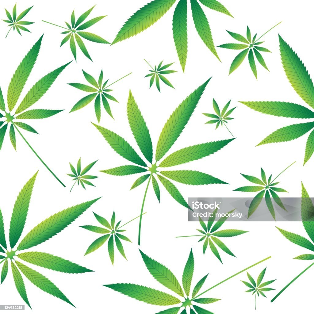 Marijuana nahtlose Vektor wallpaper - Lizenzfrei Bildhintergrund Vektorgrafik