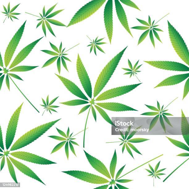 Marihuana Vector Sem Costura Papel De Parede - Arte vetorial de stock e mais imagens de Botânica - Ciência de plantas - Botânica - Ciência de plantas, Canábis - Narcótico, Marijuana - Canábis herbácea