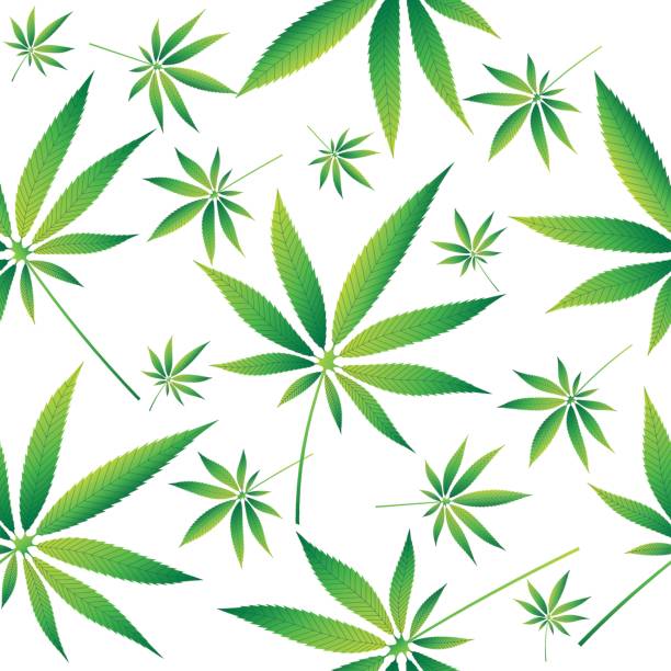 Marihuana seamless vector wallpaper vector art illustration