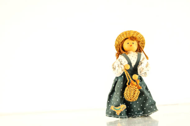 istock Pierrot toy doll on white background 1249823184