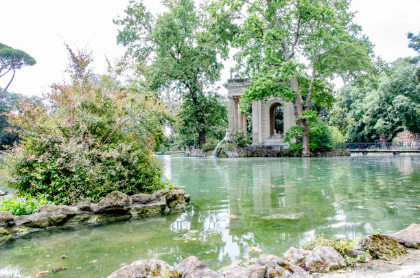 istock Villa Borghese Gardens, Public Park in Rome 1249823518