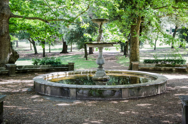 istock Villa Borghese Gardens, Public Park in Rome 1249823829