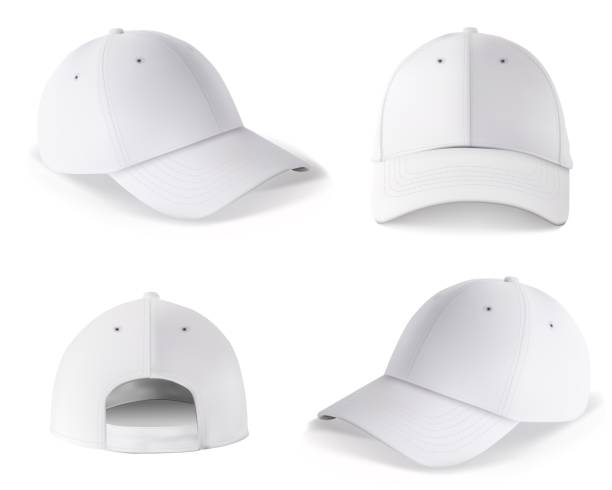 ilustrações de stock, clip art, desenhos animados e ícones de baseball cap template vector illustation - cap template hat clothing