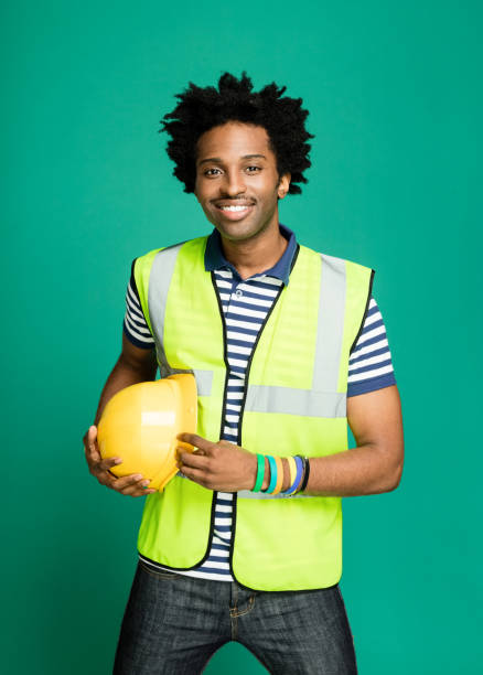 istock Portrait of cheerful construction worker 1249835190
