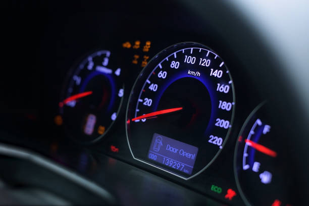 istock the car dashboard lights up with signal lights 1249837802